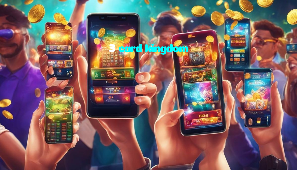 3 card kingdom casino presented on mobile device in Pakistan with slots and live games